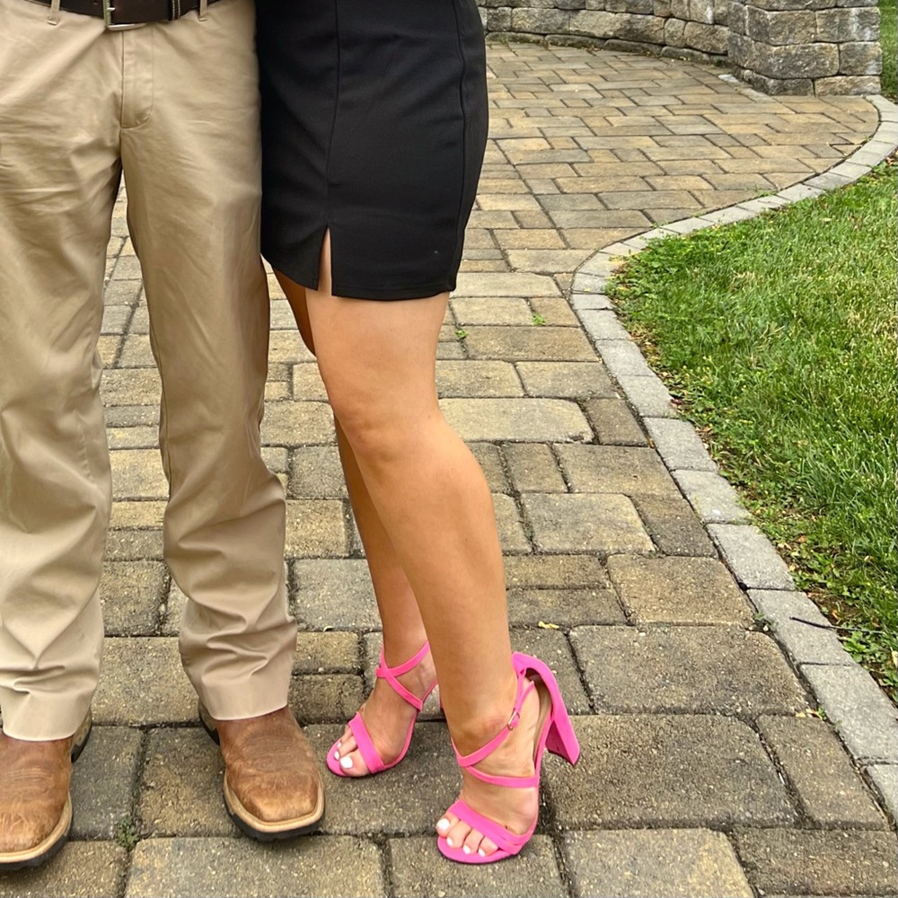 Pink Velvet Sandals - Picture 6 of 6